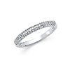 2.5mm Pave Dome Wedding Band in 14K White Gold