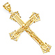Classic 14K Yellow Gold Crucifix Pendant thumb 0