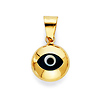 Round Evil Eye Charm Pendant - Mini