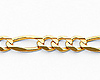 5.0mm Mens Figaro 14K Yellow Gold ID  Bracelet thumb 1