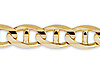 7mm 14K Yellow Gold Men's Mariner Link Chain Bracelet 8.5in thumb 1