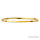 2mm High Polished Domed Solid 14K Yellow Gold Bangle Bracelet thumb 1
