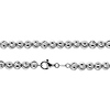 6mm 10K White Gold Men's Moon Cut Chain Necklace 24-40in thumb 0
