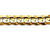 4.5mm 14K Yellow Gold Concave Curb Cuban Link Chain Bracelet 7.5in thumb 1