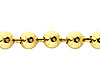 4mm 14K Yellow Gold Ball Link Chain Necklace 16-30in thumb 1