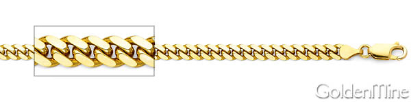 3.3mm 14K Yellow Gold Miami Cuban Link Chain Necklace 18-30in Slide 1