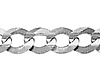 5mm Sterling Silver Men's Concave Curb Cuban Link Chain Bracelet 7in thumb 1