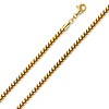 3mm 14K Yellow Gold Franco Chain Necklace 16-30in thumb 0
