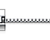 1.1mm 18K White Gold Box Chain Necklace 16-18in thumb 1