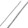 2mm 14K White Gold Diamond-Cut Box Chain Necklace 18-30in thumb 0