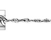 1.5mm 14K White Gold Diamond-Cut Rope Chain Necklace 16-24in thumb 1