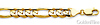 8.5mm 14K Yellow Gold Men's Figaro Link Chain Bracelet 8.5in thumb 1