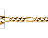3mm 14K Yellow Gold Figaro Link Chain Necklace 16-24in thumb 1