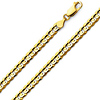 6mm 18K Yellow Gold Men's Concave Curb Cuban Link Chain Necklace thumb 0