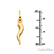 Petite Cornicello Italian Horn Pendant in 14K Yellow Gold thumb 1