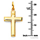 Small INRI Wide Cross Pendant in 14K Yellow Gold thumb 1