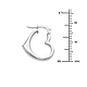Heart-Shape Small Hoop Earrings - 14K White Gold thumb 1