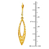 Faceted Open Marquis 14K Yellow Gold Drop Earrings thumb 1