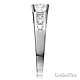 Channel & Basket-Set Princess-Cut CZ Engagement Ring in 14K White Gold thumb 2
