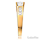 1-CT Princess-Cut & Channel Side CZ Engagement Ring in 14K Yellow Gold thumb 2
