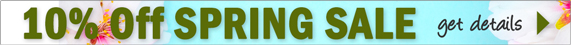 10% Off SPRING SALE get details