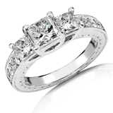 3 Stone Engagement Rings