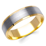 Two Tone Wedding Bands