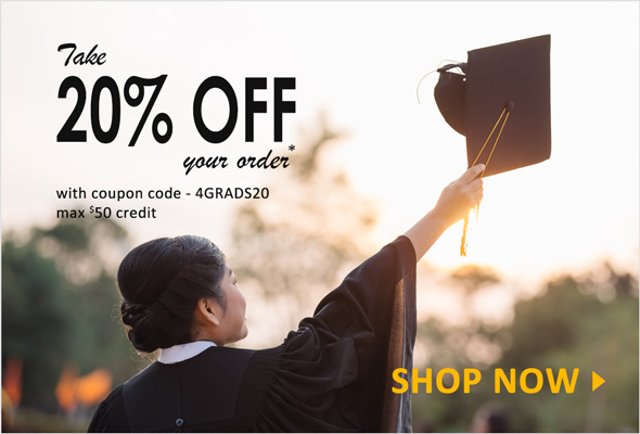 Take 20% OFF your order with code 4GRADS20 max $50 credit. Shop Now 