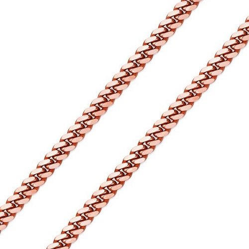 4mm 14K Rose Gold Men's Miami Cuban Link Chain 20-24in