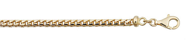 Funky men's gold necklace