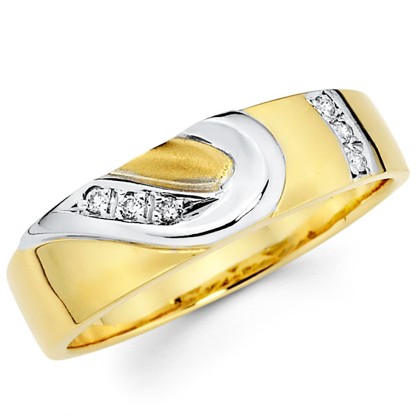 Curve Design 14k Two Tone Wedding Band Engagement Ring Set At Curve Design 14k Two Tone Wedding Band Engagement Ring Set At Goldenmine Free Shipping Over 100