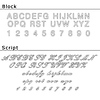 Laser Engraving - Script Print
