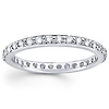 Round Diamond 14K White Gold Eternity Ring (0.57-0.63 ctw)