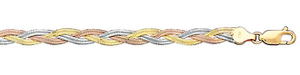 Tri Color Braided Bracelet