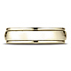 6mm Concave Low Domed Comfort Wedding Band by Benchmark Rings in 14K Yellow Gold thumb 0