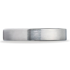 4mm Flat 14K White Gold Comfort Fit Benchmark Band