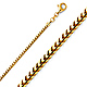 2.5mm 14K Yellow Gold Solid Franco Chain Necklace 16-30in thumb 0
