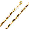 3.7mm 14K Yellow Gold Franco Chain Necklace 20-30in