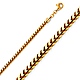 3mm 18K Yellow Gold Solid Franco Chain Necklace 18-30in thumb 0