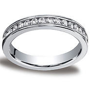 4mm Channel Round Diamond Eternity Ring in 14K White Gold 1.15ctw