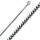 2mm 14K White Gold Franco Chain Necklace 16-30in thumb 0