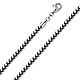 3.7mm 14K White Gold Solid Franco Chain Necklace 20-30in thumb 0
