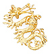 Chinese Dragon Pendant in 14K Yellow Gold - Small thumb 0