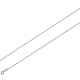 0.7mm 18K White Gold Micro Rolo Link Chain Necklace 16-30in thumb 0