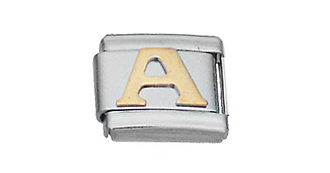 Initial A Italian Charm
