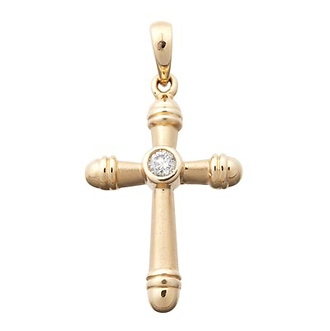 Diamond Cross Pendant 
