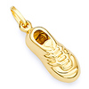 Low-Top Sneaker Shoe Pendant in 14K Yellow Gold - Small