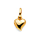 Mini Whimsical Puffed Heart Pendant in 14K Yellow Gold thumb 0