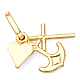 Faith, Hope & Charity Charm Pendant in 14K Yellow Gold - Mini thumb 0