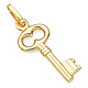 Figure 8 Antique-Style Key Pendant in 14K Yellow Gold - Petite thumb 0